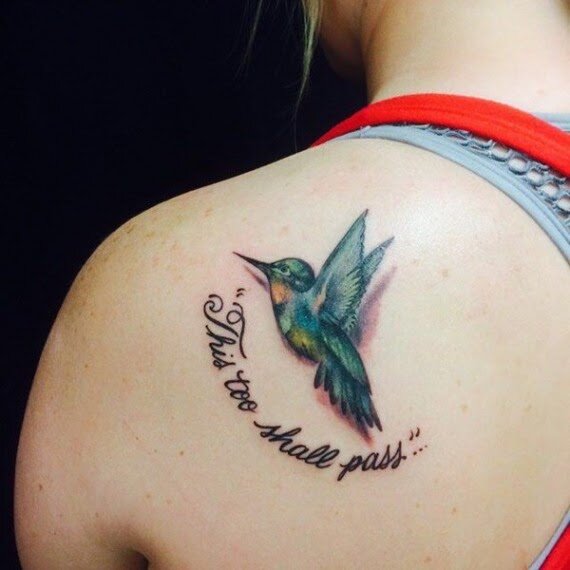Тату колибри — значение и фото татуировок года