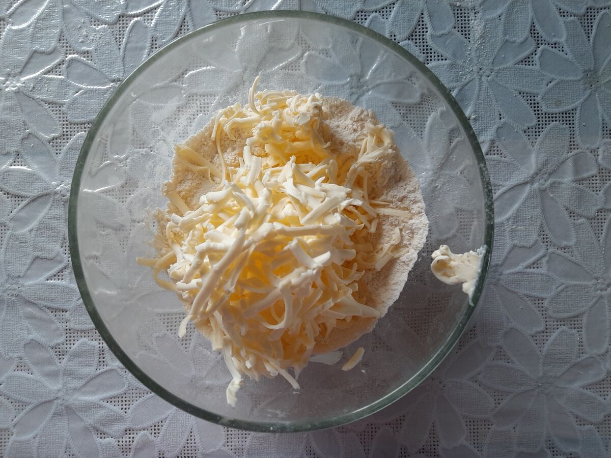 тертое сливочное масло в муке