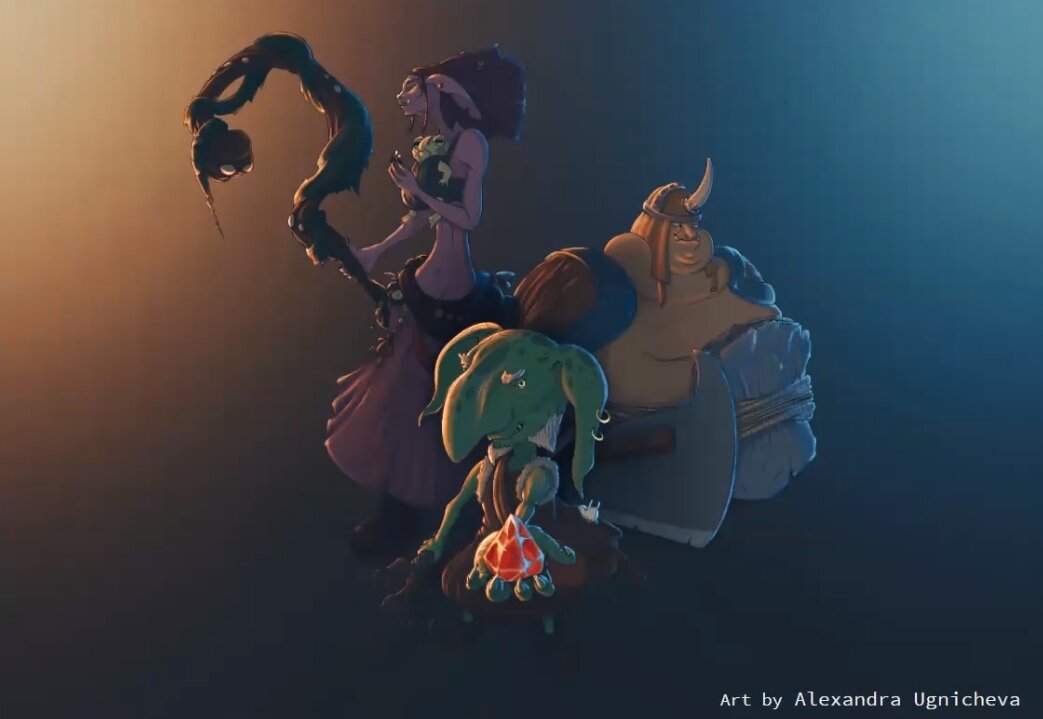 Огромное спасибо Александре Угничевой, за этой прекрасный арт, созданный для одного из проектов !