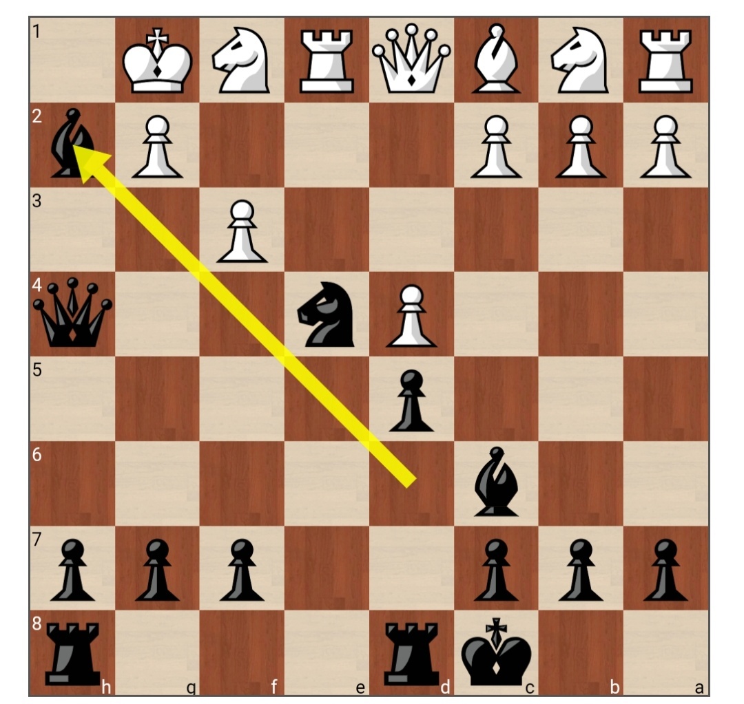 Шах слоном h2