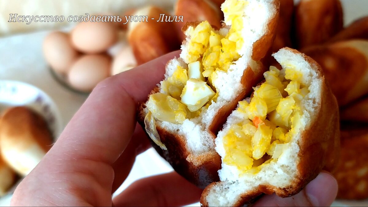 Жареные пирожки "Всегда удачные" из холодного дрожжевого теста