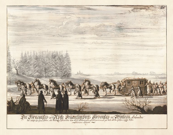 Фото: «Зимний выезд знатных русских женщин. По обыкновению, у них в ногах всегда сидит уродливая татарская рабыня, оттеняющая красоту госпожи». Здесь и далее автор подписей – Эрик Пальмквист.