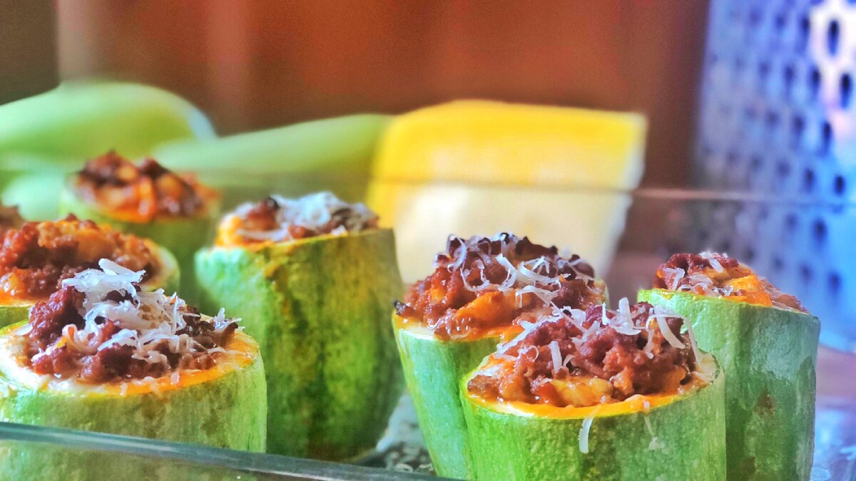 Кабачки с фаршем в духовке рецепт