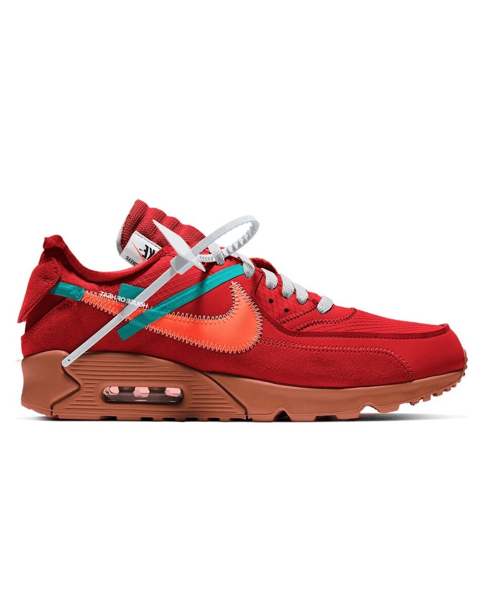 Nike air max 90 x off-white UNIVERSITY REDS