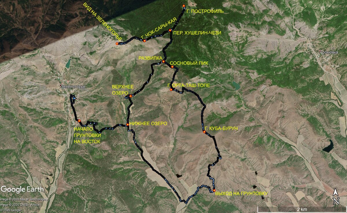 Зеленогорье в крыму карта