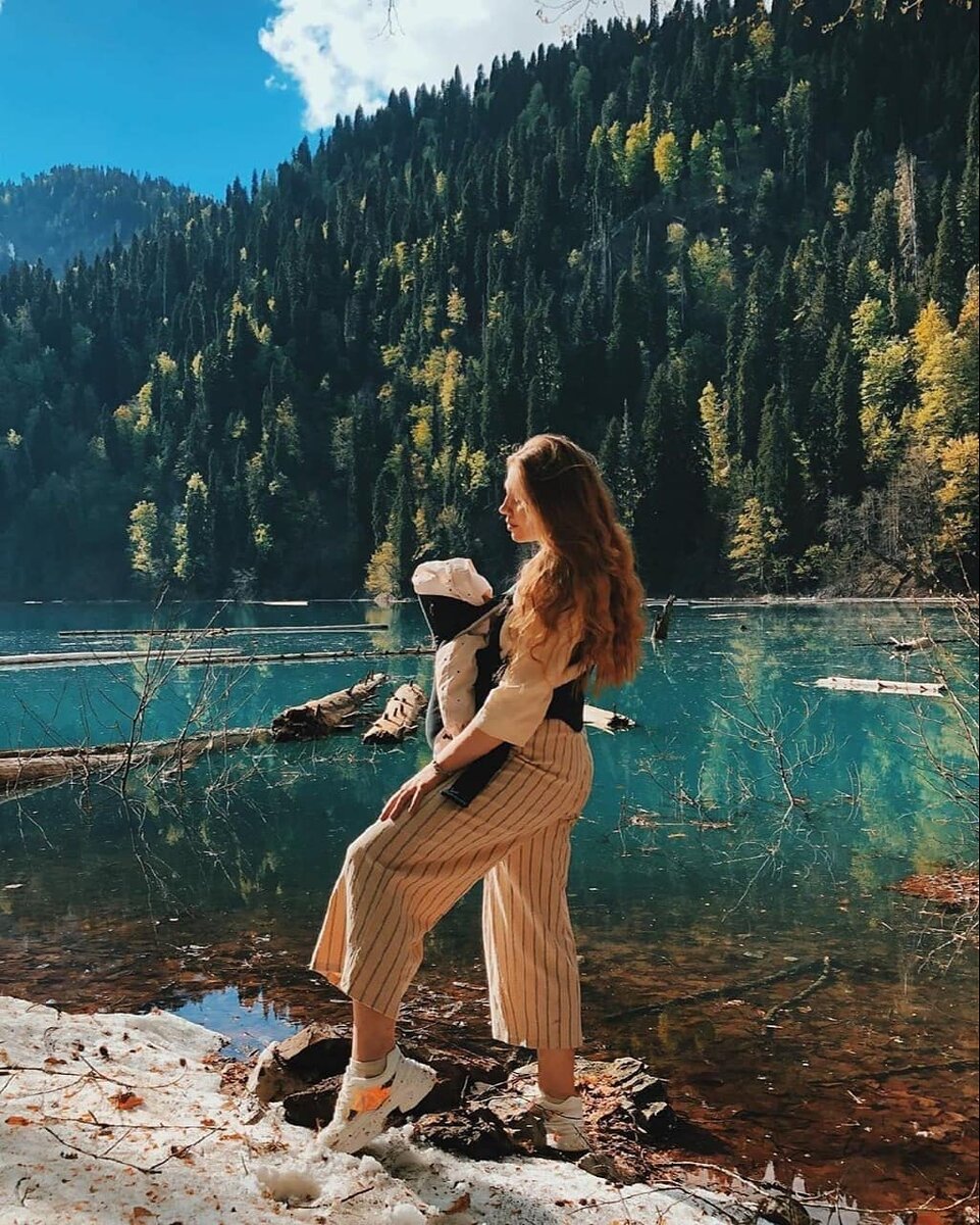 Профессиональное фото туристов в природе