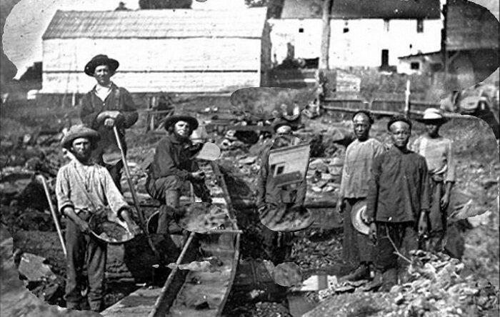 Рабочие в Калифорнии. Золотая лихорадка. | Фото: cameralabs.org.