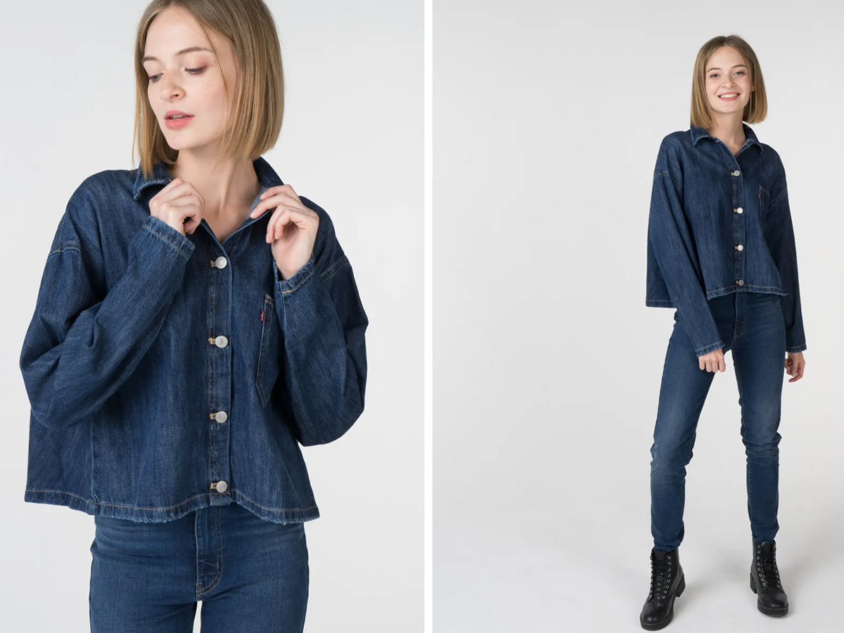Джинсовая укороченная рубашка Levi's®, арт . 10050434