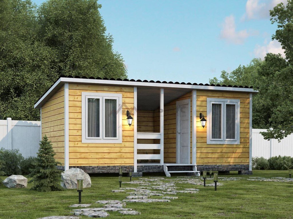 Готовый вариант бытовки из открытого доступа в интернете. Надеюсь, что и Вам он понравится.