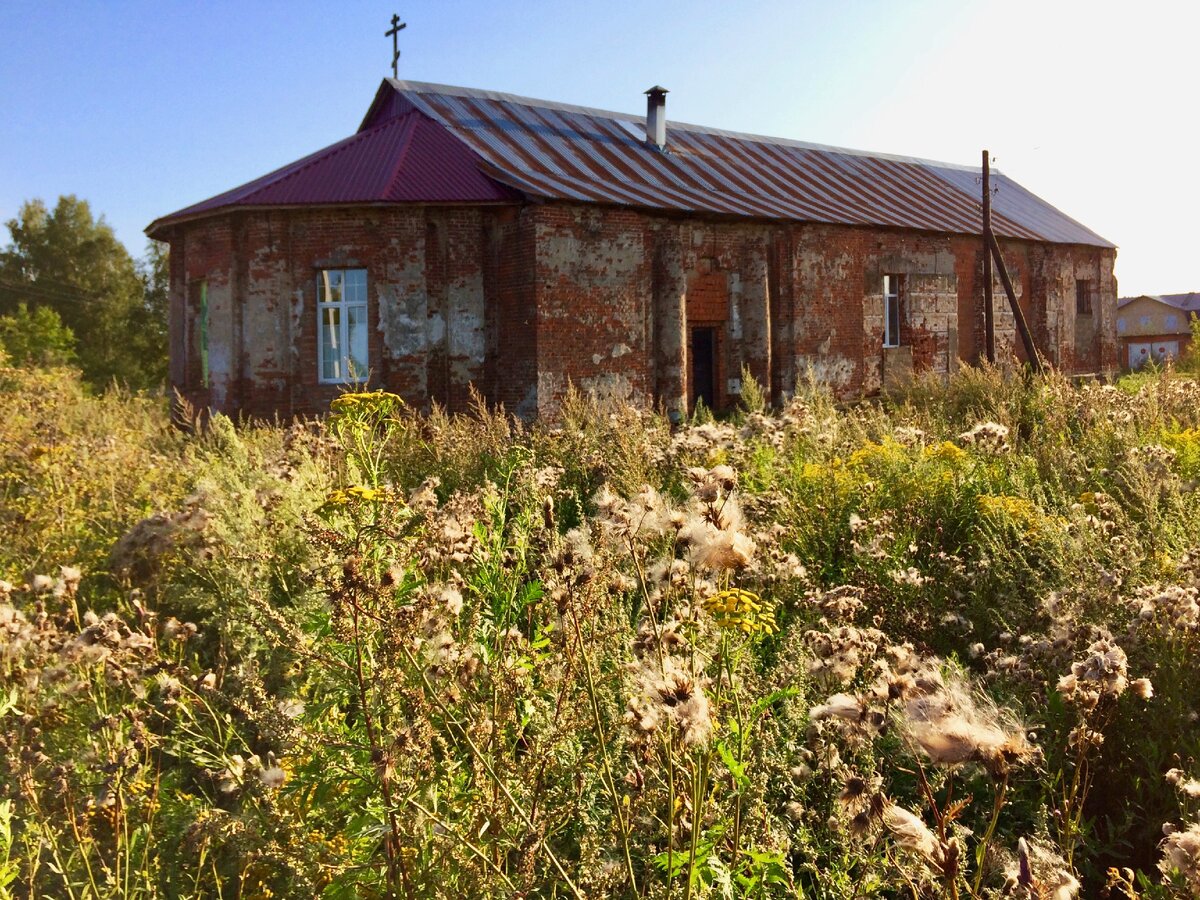 Село стариково. Храм Усекновения главы Иоанна Предтечи Новогуслево. Новогуслево Талдомский район.