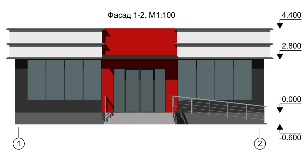 Здание в проекте.