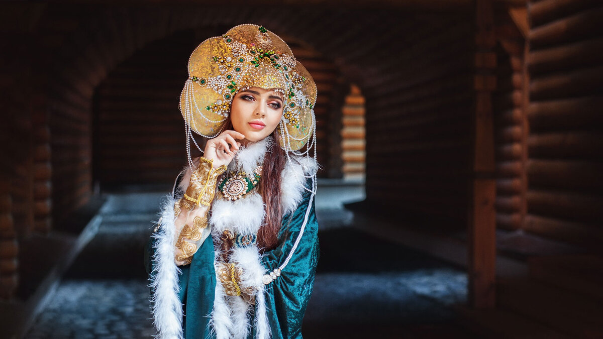 Русская красавица.