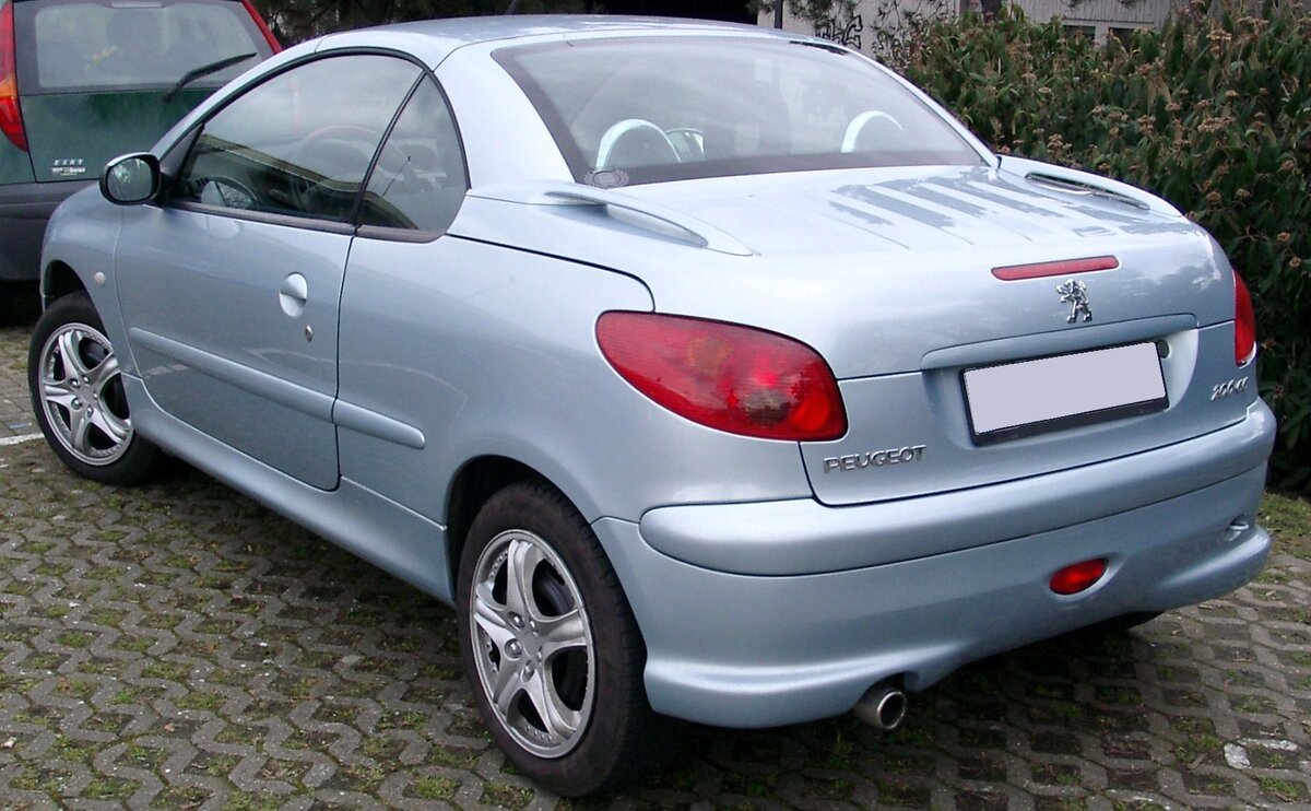 Peugeot 206cc (иллюстрация WikimediaCommons/автор Rudolf Stricker/лицензия CC BY-SA)