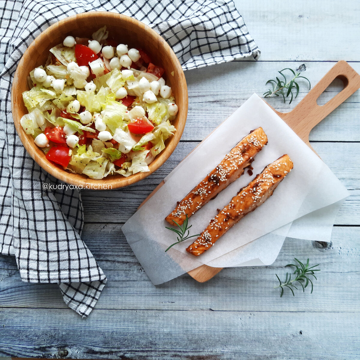 Семга в соево-медовом маринаде
