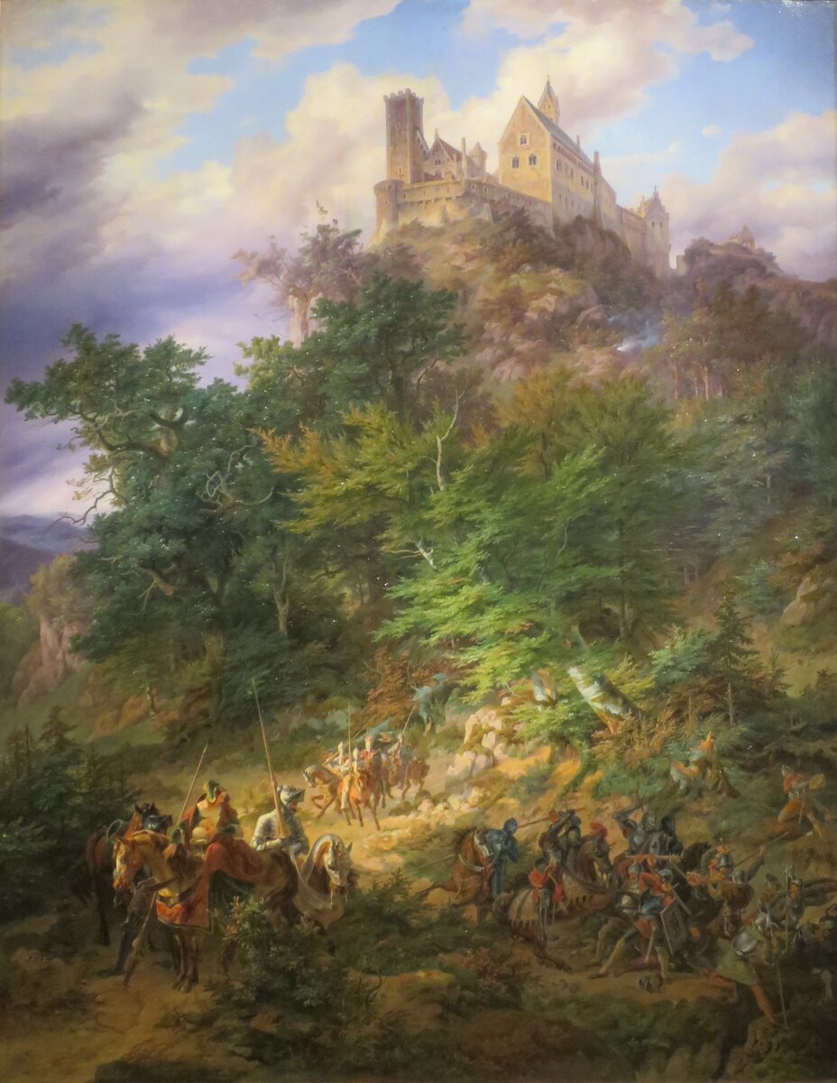 'Wartburg' by Friedrich Preller the Elder, 1836, Pushkin Museum