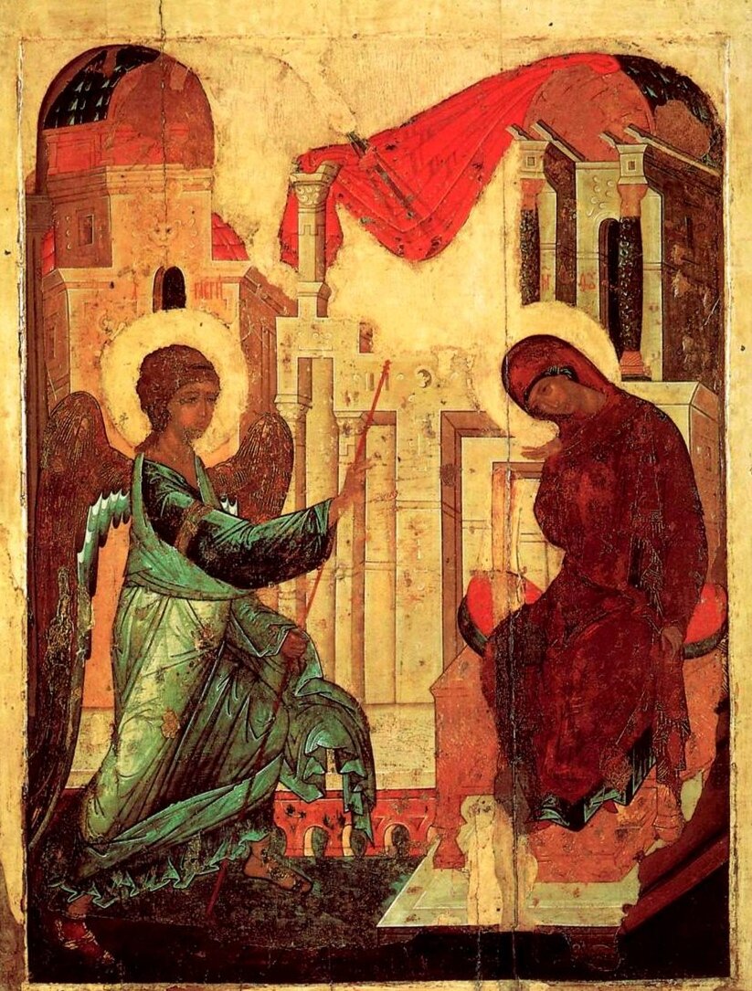 Андрей Рублёв, икона "Благовещение"