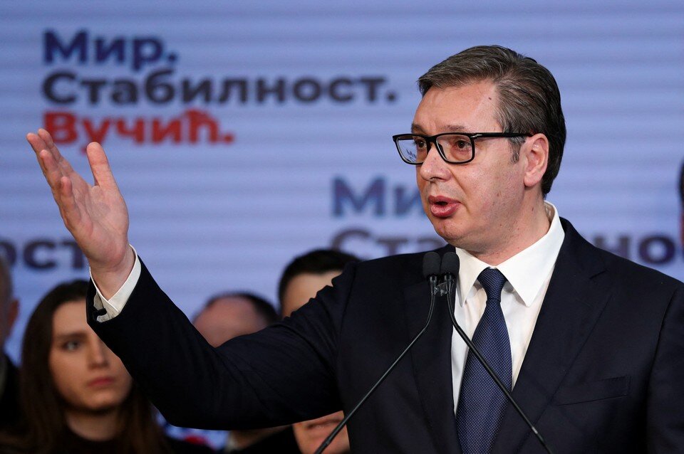    Президент Сербии Александр Вучич  REUTERS