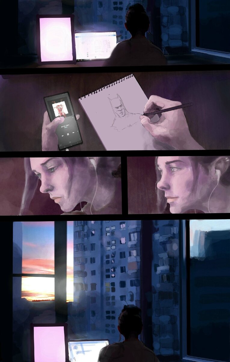 Арт к комиксу «Сила Притяжения» . Автор: Ацамаз Алборов