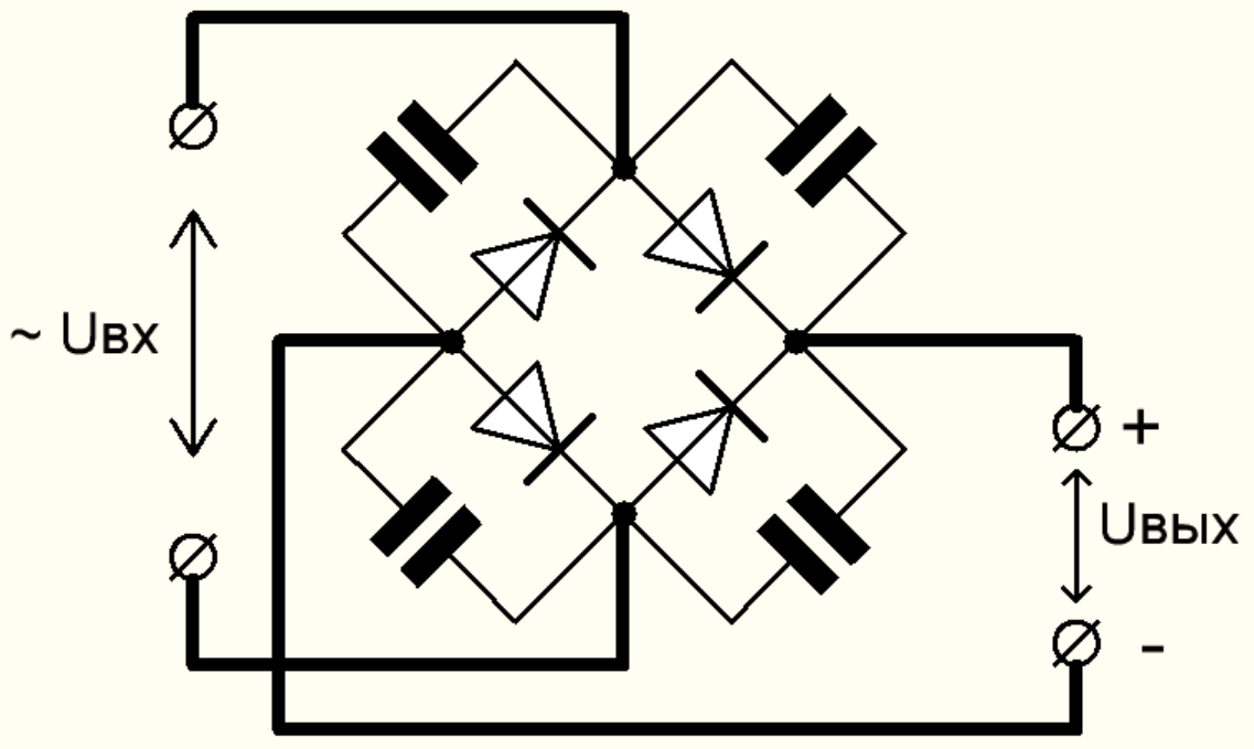 Многие не знают, что будет, если на вход диодного моста подать постоянку? Зачем это нужно? | Пикабу