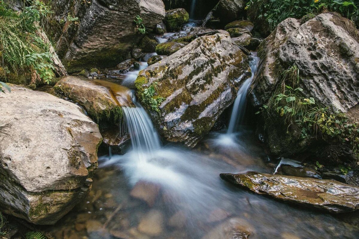 Водопад семь ключей. Маршрут на водопады Менделиха. Парк Менделиха фото.