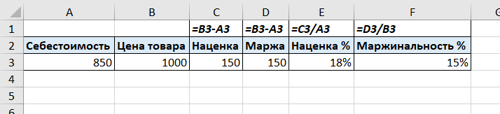 Как посмотреть маржу в 1с