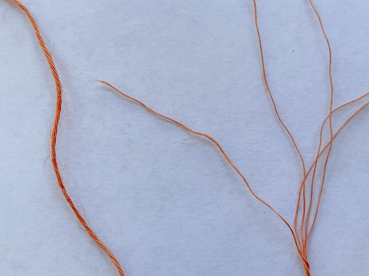 Нить пряжи Крапивная 