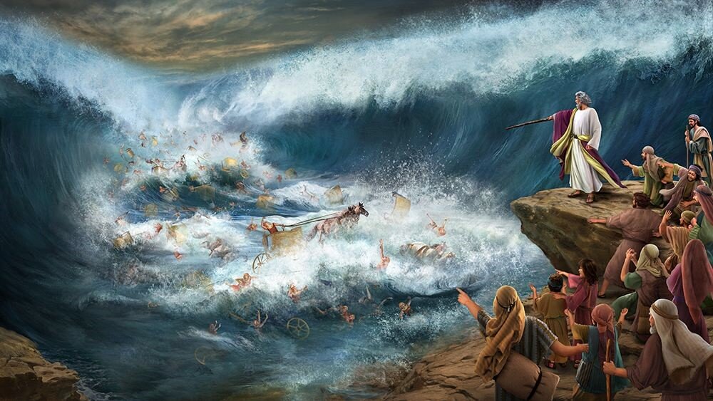 переход через море. переход моисея через чермное море. исход чермное море. переход через море. переход евреев через чермное море айвазовский.