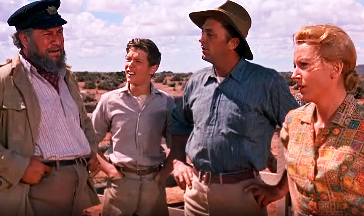 1960 г., Warner Bros. Pictures.   Семейные приключения.
Режиссер Фред Циннеман.
Сценарий Изобель Леннарт, Джон Клири.
Продюсер Герри Блаттнер.
Оператор Джек Хилдъярд. Композитор Дмитрий Тёмкин.
В главных ролях:  Дебора Керр, Роберт Митчем, Питер Устинов, Майкл Андерсон мл.
