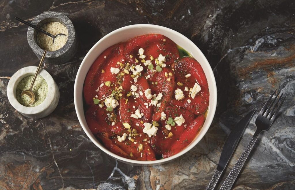    Карпаччо из болгарского перца с кахетинским маслом Ирина Добрецова