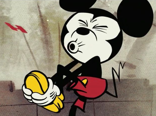 Кадр из м/ф о Микки-Маусе (pinterest.com)