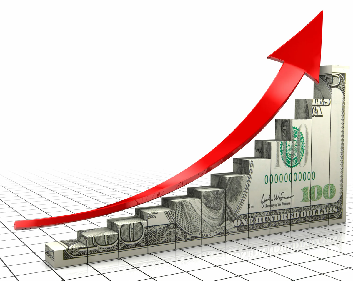 Рост цен 6 букв. Доллар растет. Повышение курса доллара. Рост доллара. График роста.