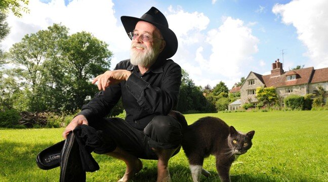 Терри Пратчетт и кот