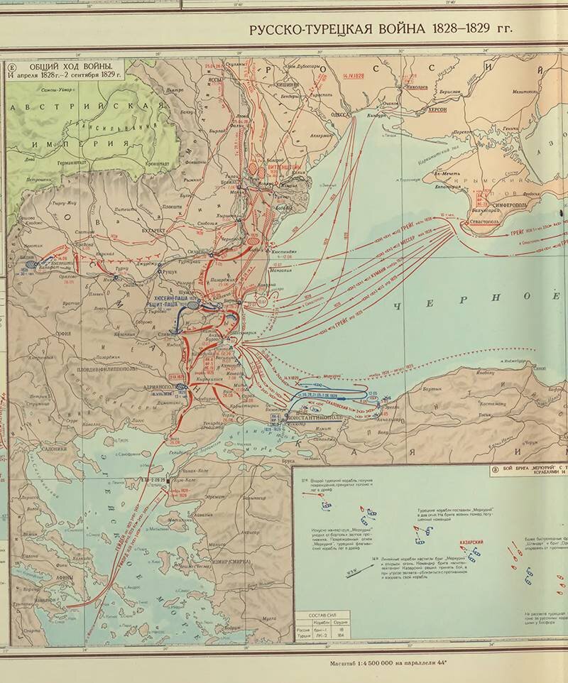 Русско турецкая война 1828 1829 карта егэ