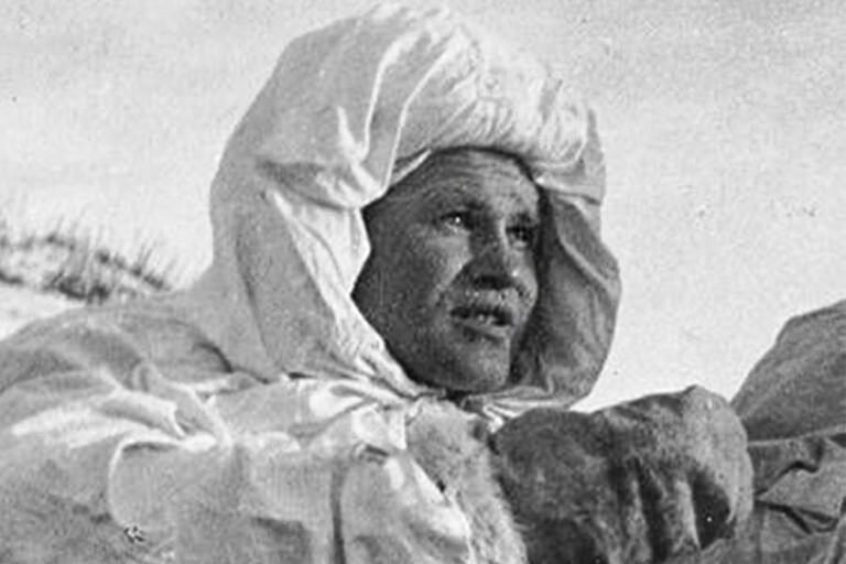 Василий Зайцев во время Сталинградской битвы