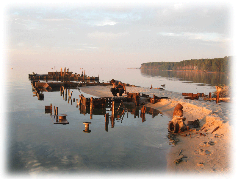 Остов парохода "Кама"