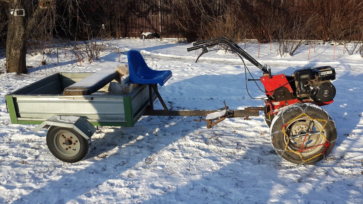 Мотоблок на 13" жигулёвских колёсах