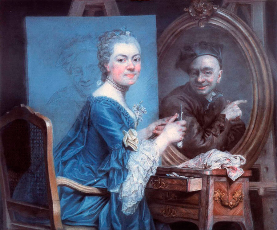 Мария-Сюзанна Жиру. Автопортрет,  ок. 1770