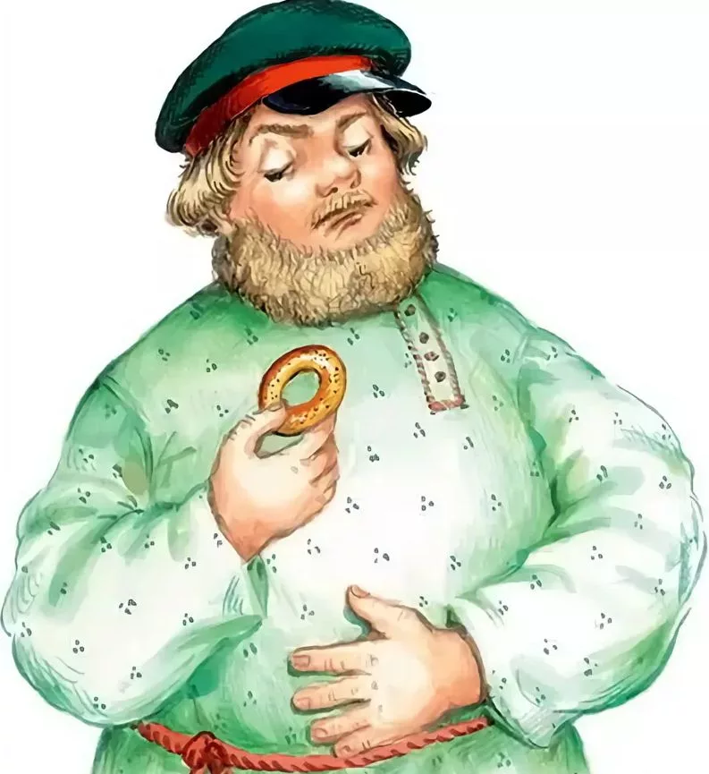 Русский мужик рисунок