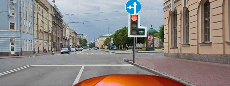 Неожиданное, но реально сочетание - стрелка направо и знак 4.1.5