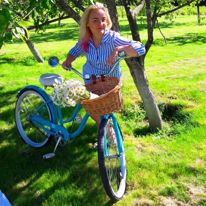 Лучше бы на велике поехала