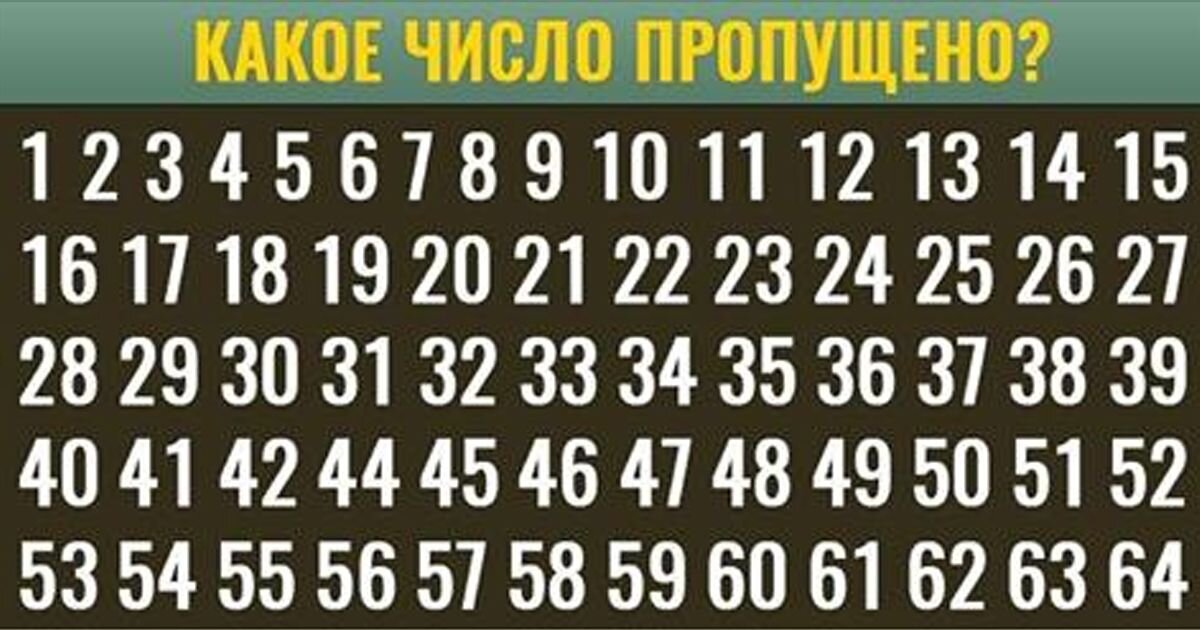 Проверьте себя на внимательность 