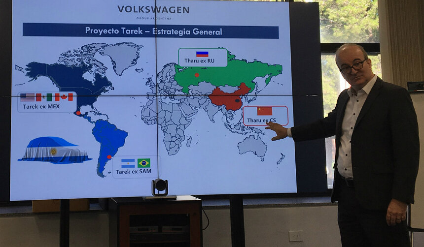 На презентации планов аргентинского филиала Volkswagen