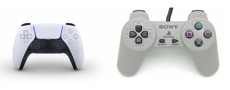 Сравнение первого и последнего контроллера Sony 