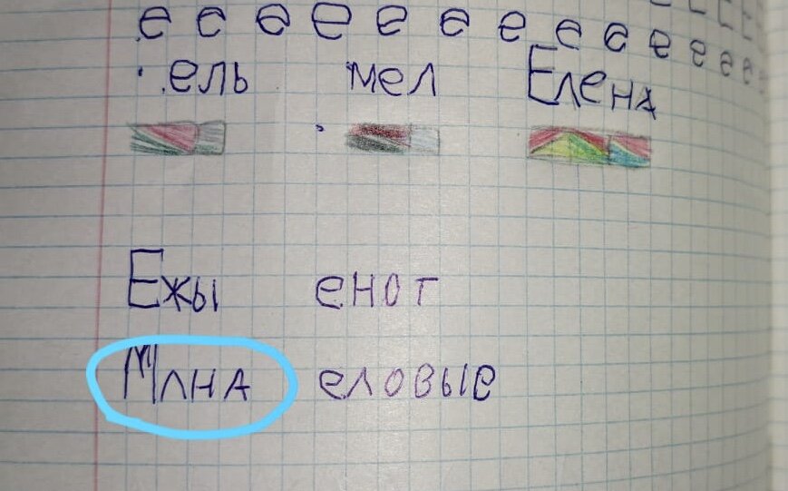 Вот сегодня одна из мам в чат прислала с вопросом, что же это за слово в школе писали?...