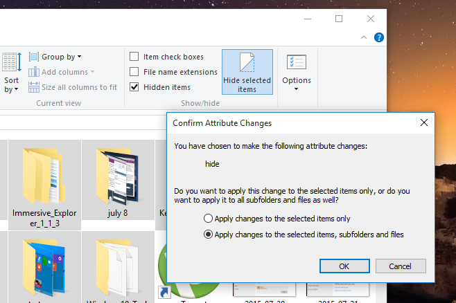 В файловой системе Windows уже очень давно можно настраивать видимость файлов и папок - в сети Интернет есть множество инструкций как это сделать. В MacOS данной функции нет.