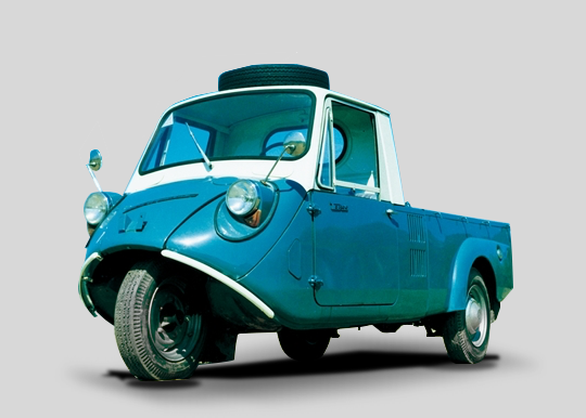 Трехколесный грузовик образца 1962 года.