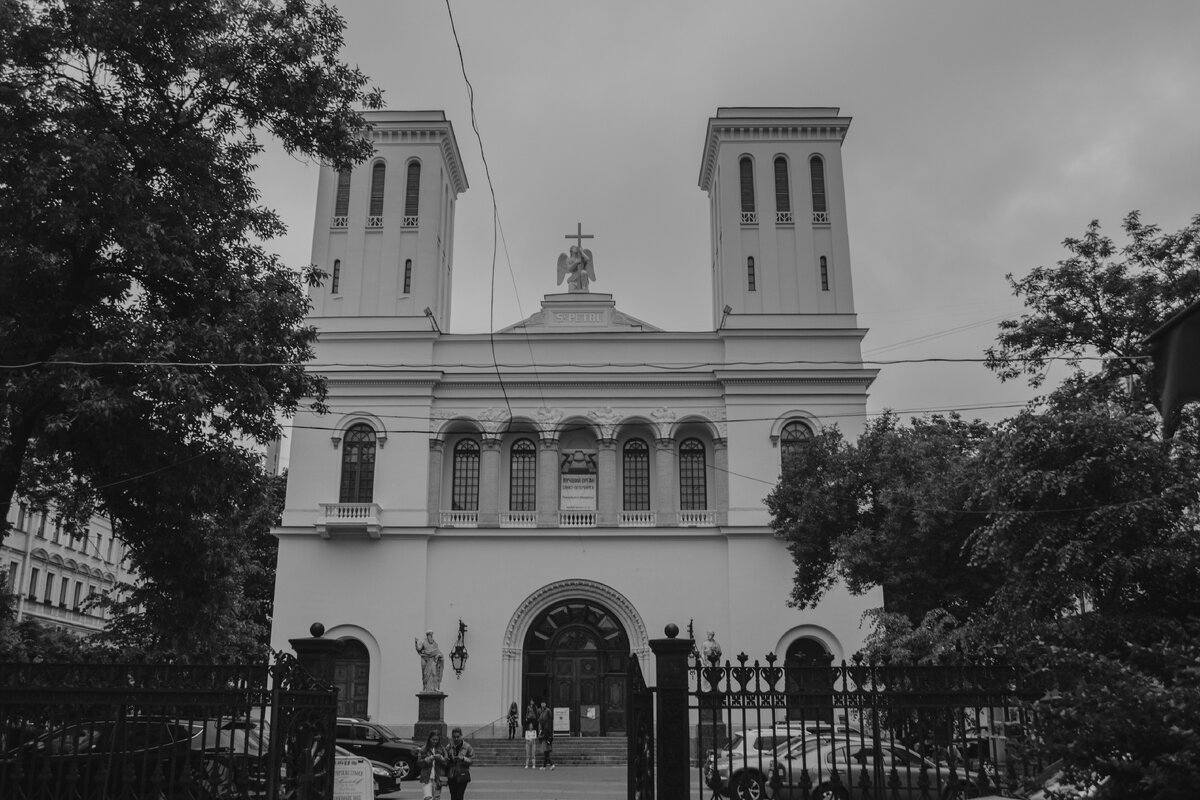 Первое здание церкви вмещало 1500 человек. Петрикирхе. Фото автора.