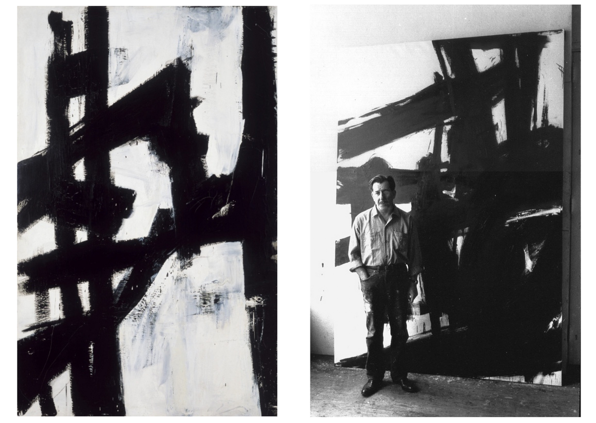 Нью-Йорк (1953)/ Франц Клайн в своей студии