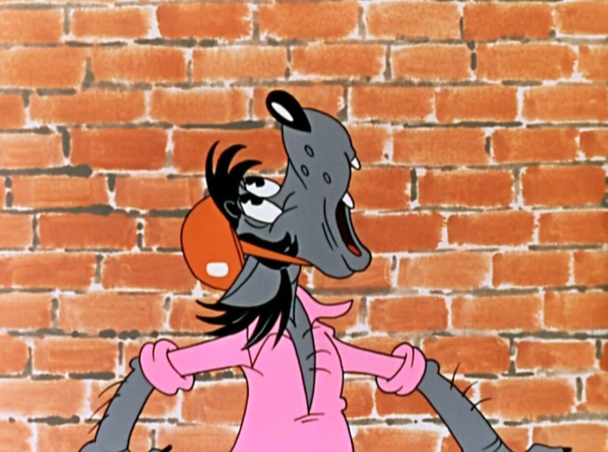 Кадр из мультфильма "Ну, погоди!", 10 серия