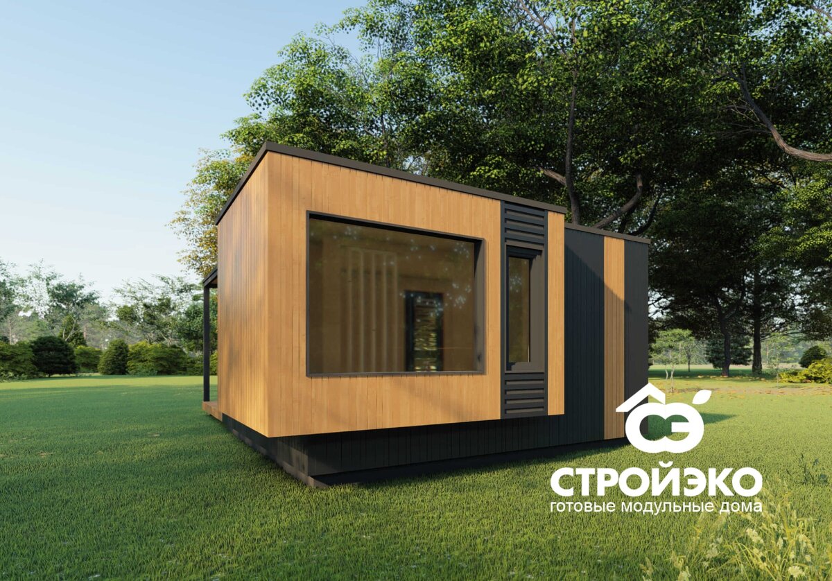 Модульный дом отапливаемой площадью 19,1 кв.м